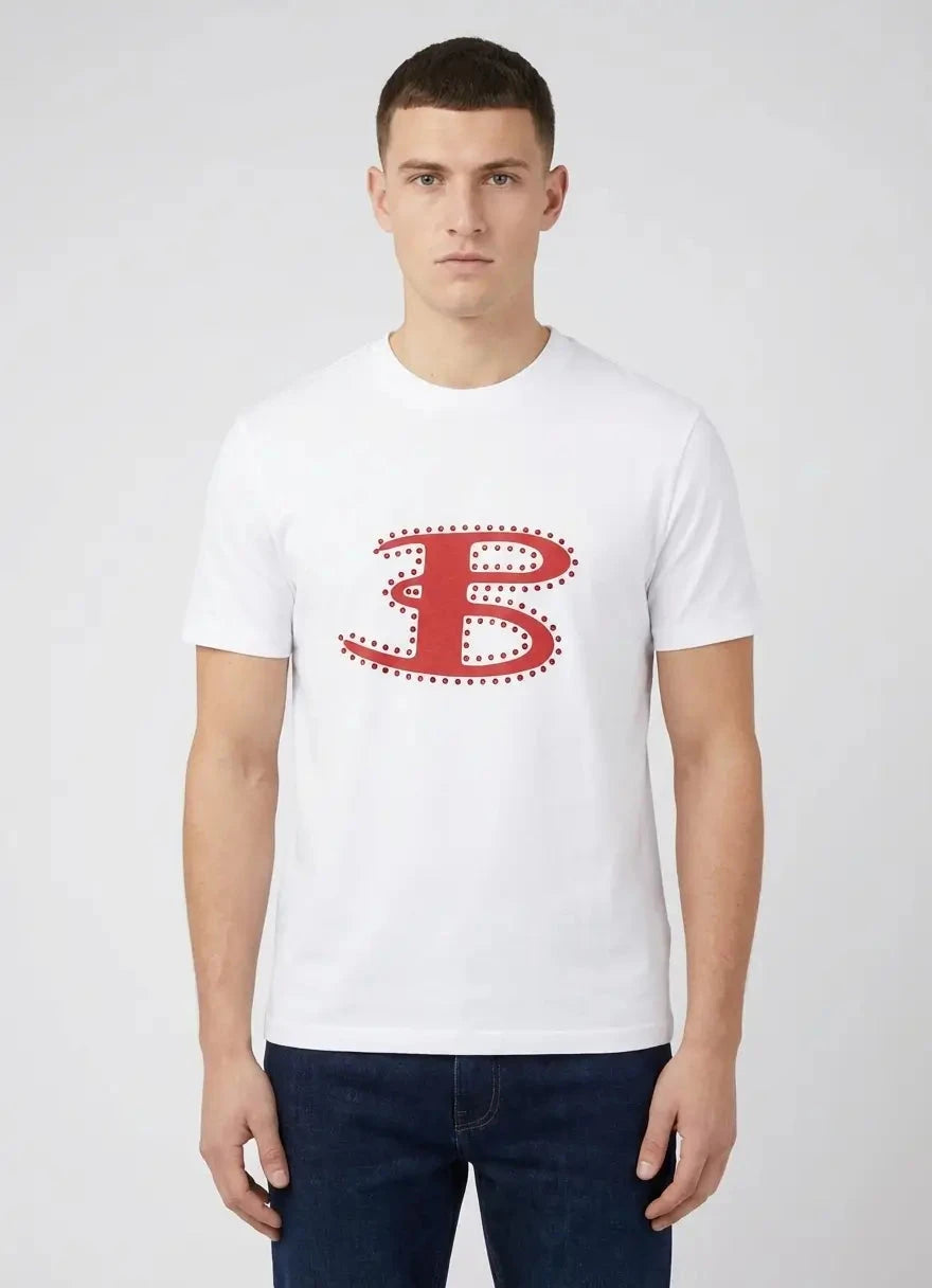 Ben Sherman B Bling White T-Shirt - Subwear