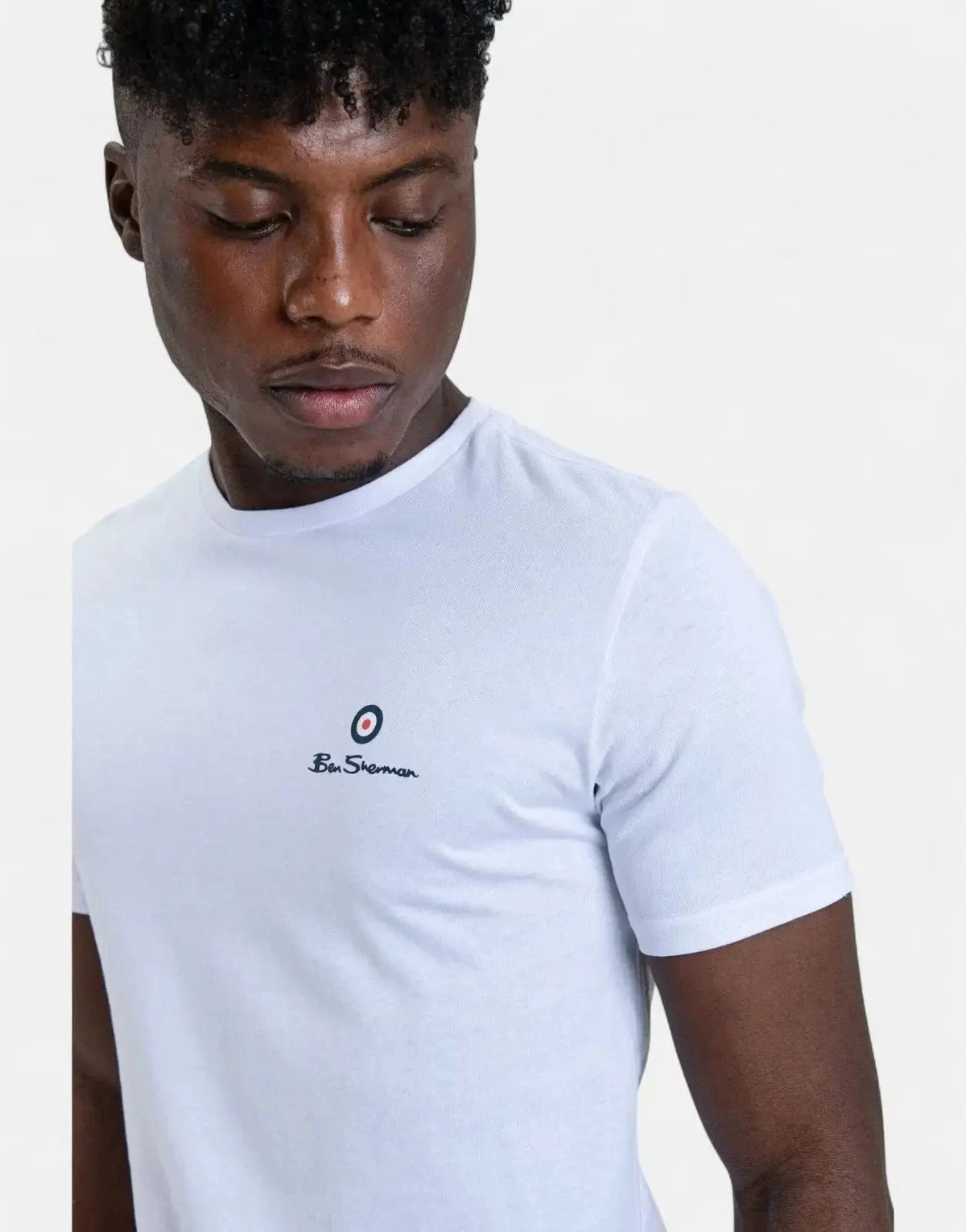 Ben Sherman Essential Target Print T-Shirt White - Subwear