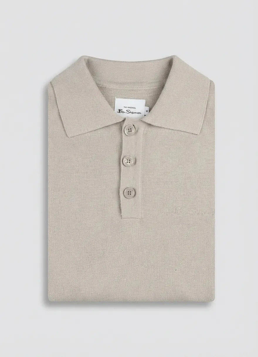Ben Sherman Knit Sustained Brown Sportshirt - Subwear