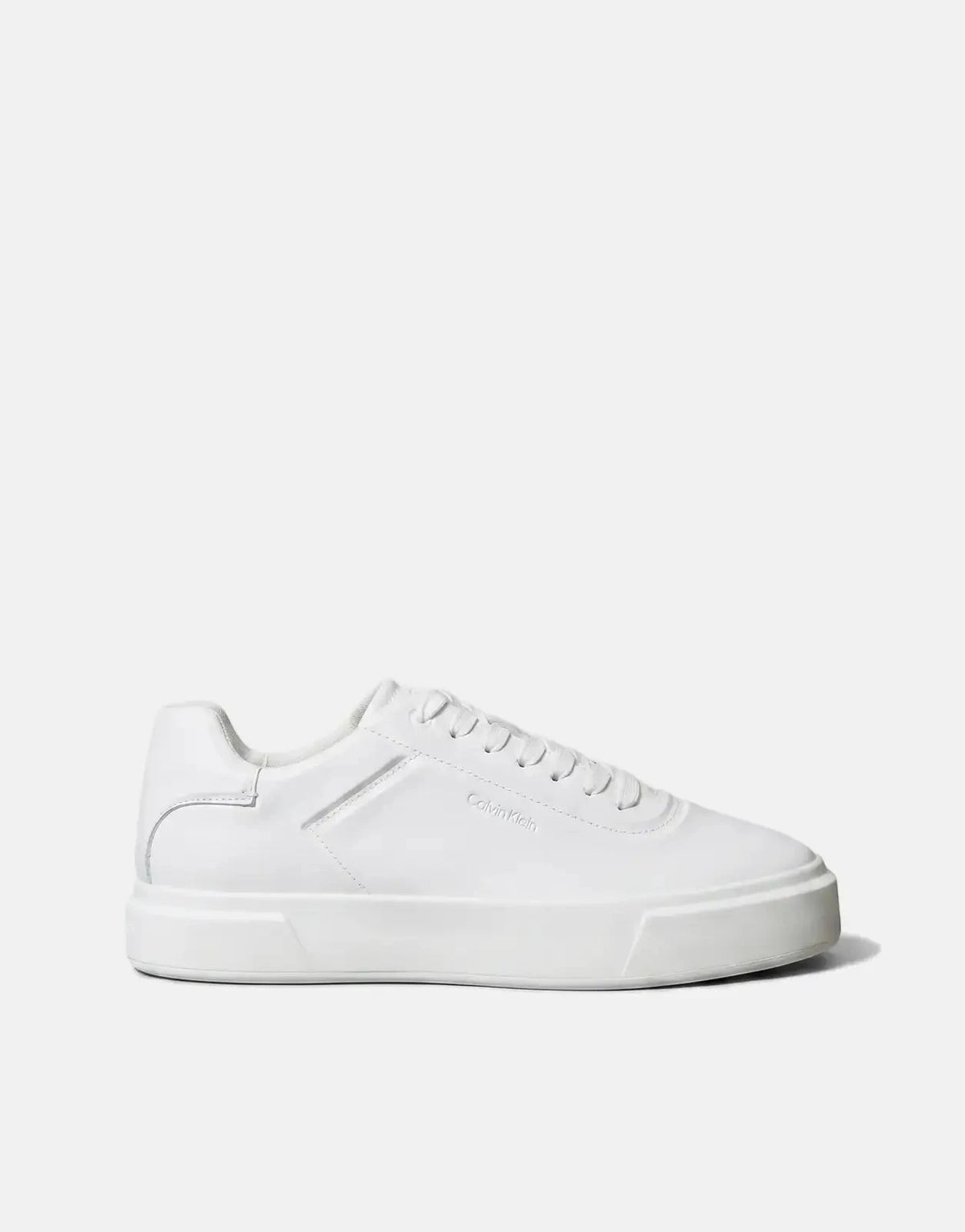 Calvin Klein Basket Cupsole Oxford Laceup White Sneakers - Subwear
