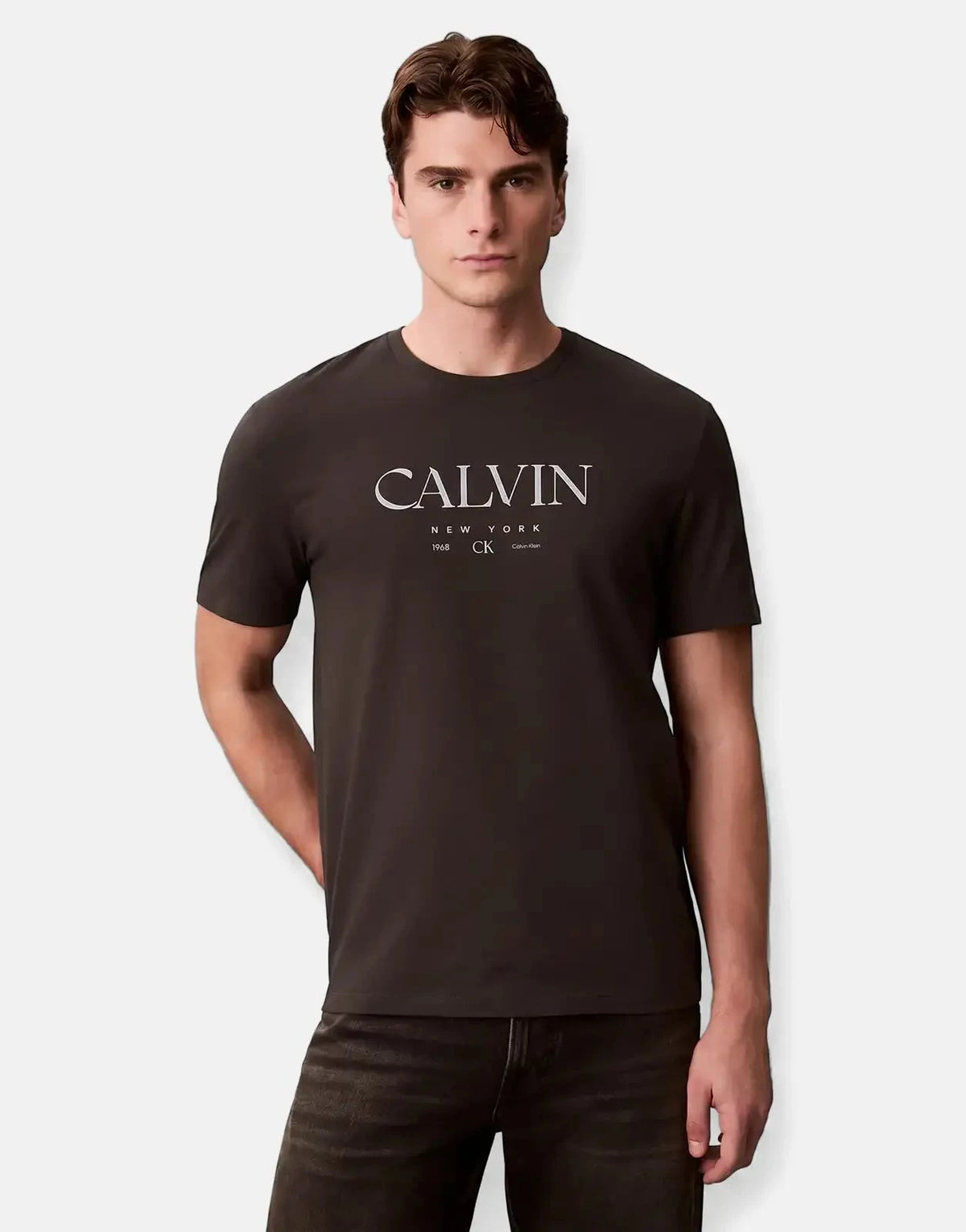 Calvin Klein 20s MSW LN Calvin Graphic Black T-Shirt - Subwear