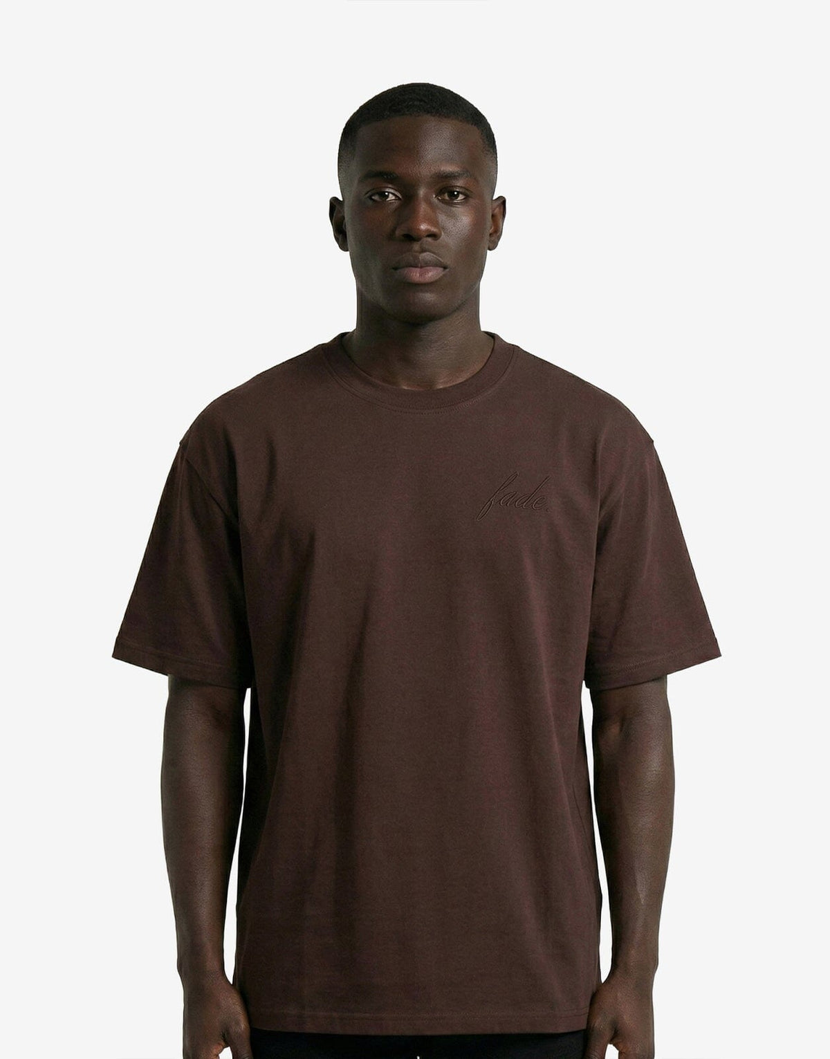 Fade Atelier Boxy Chocolate Brown T-Shirt - Subwear