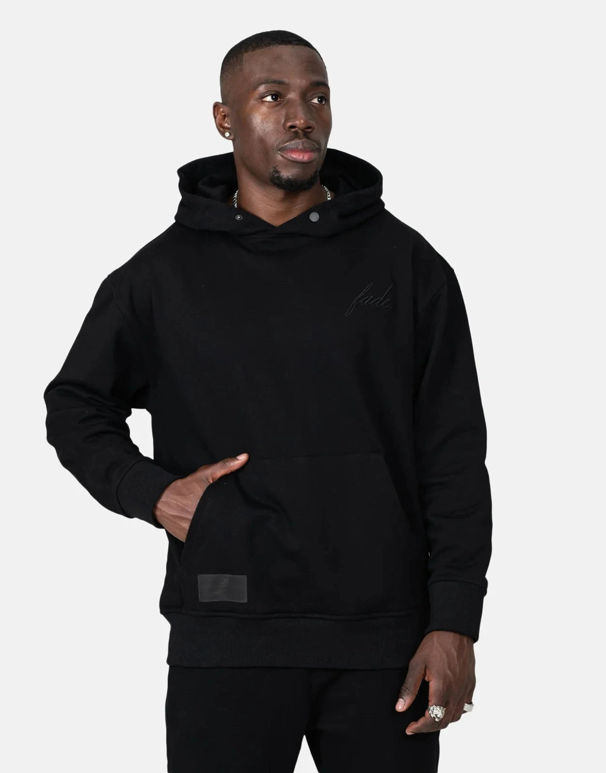 Fade Atelier Hooded Black Sweatshirt - Subwear