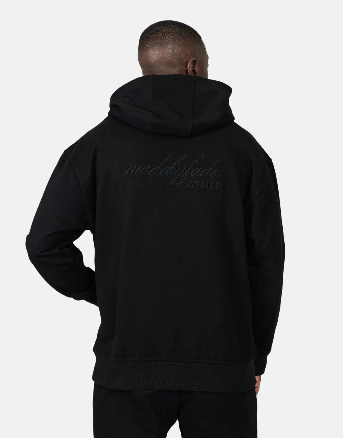 Fade Atelier Hooded Black Sweatshirt - Subwear