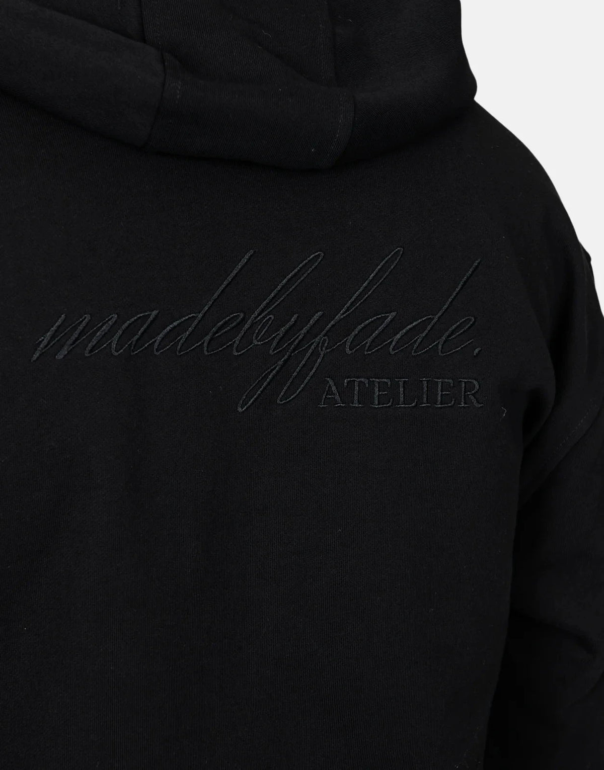 Fade Atelier Hooded Black Sweatshirt - Subwear