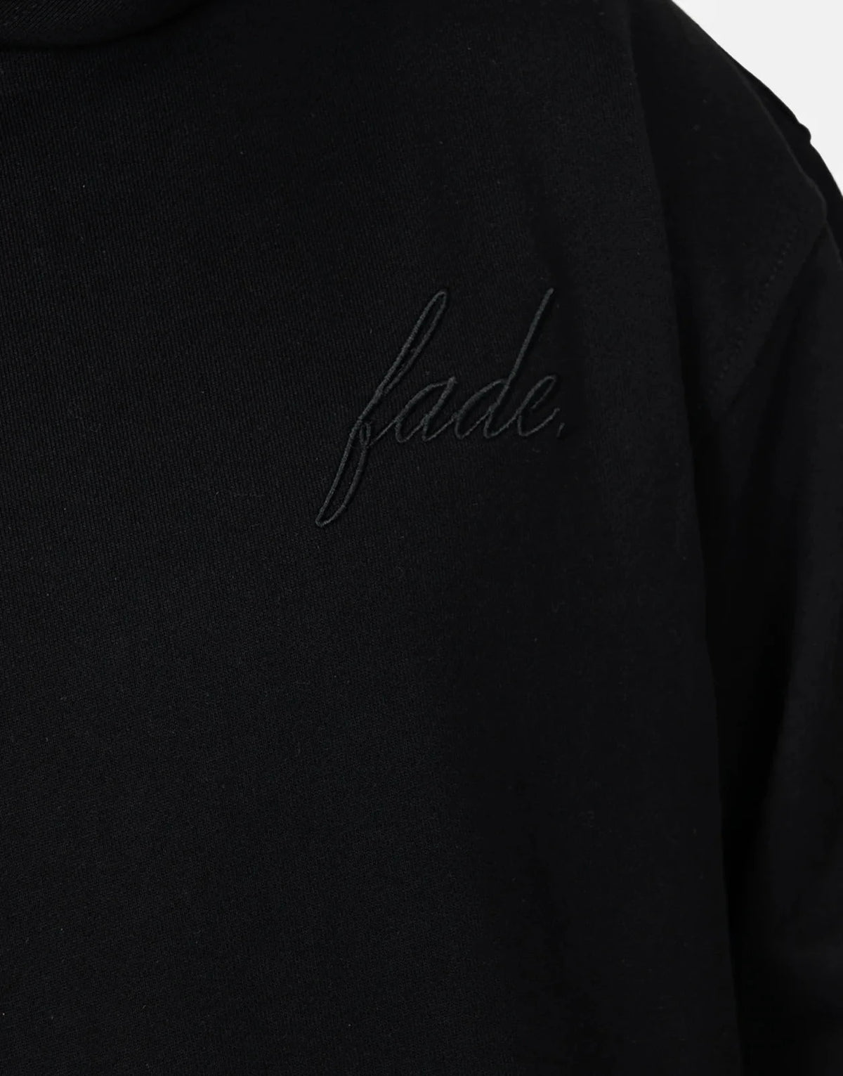 Fade Atelier Hooded Black Sweatshirt - Subwear