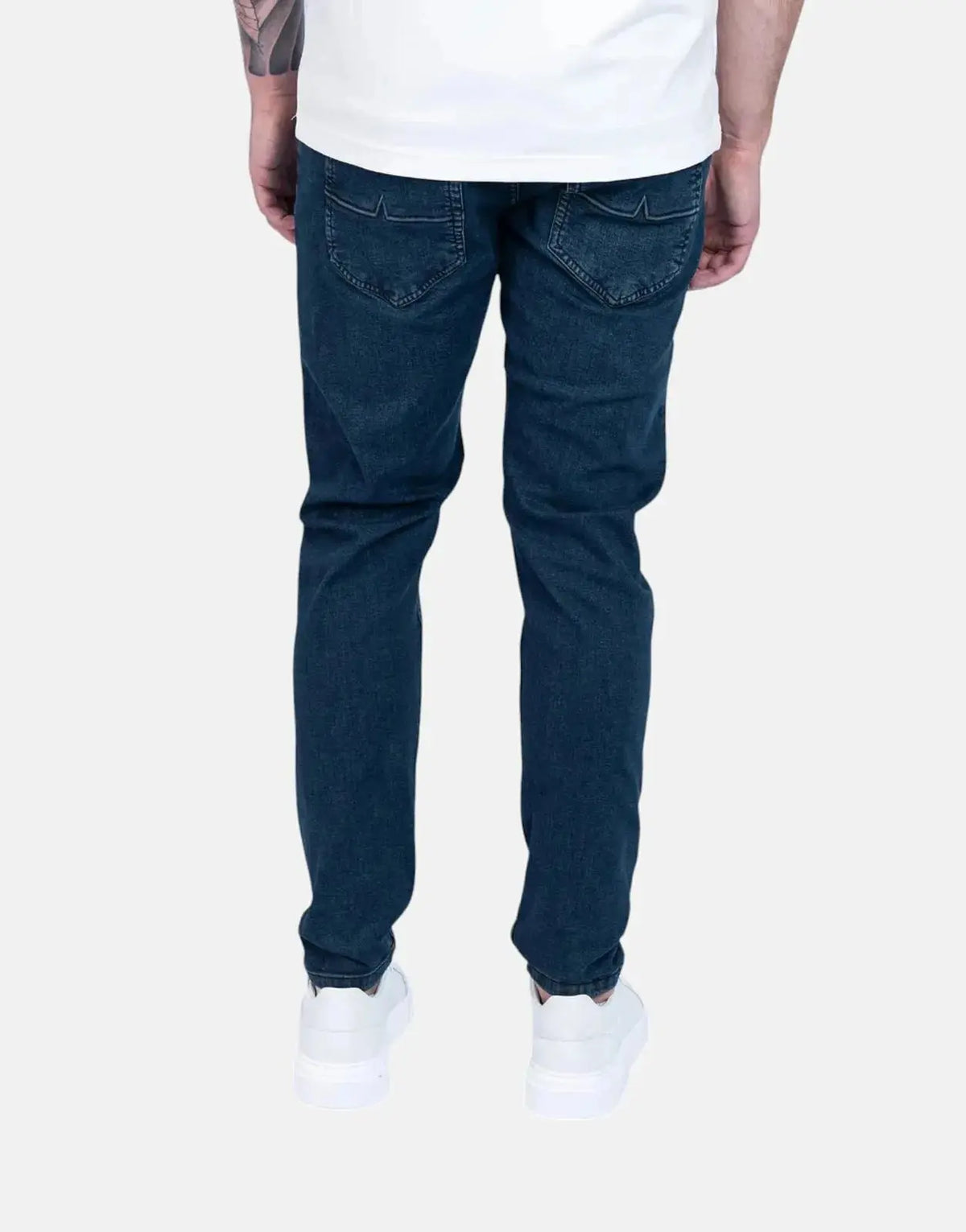 Fade Essential Dark Wash Slim Tapered Jeans - Subwear