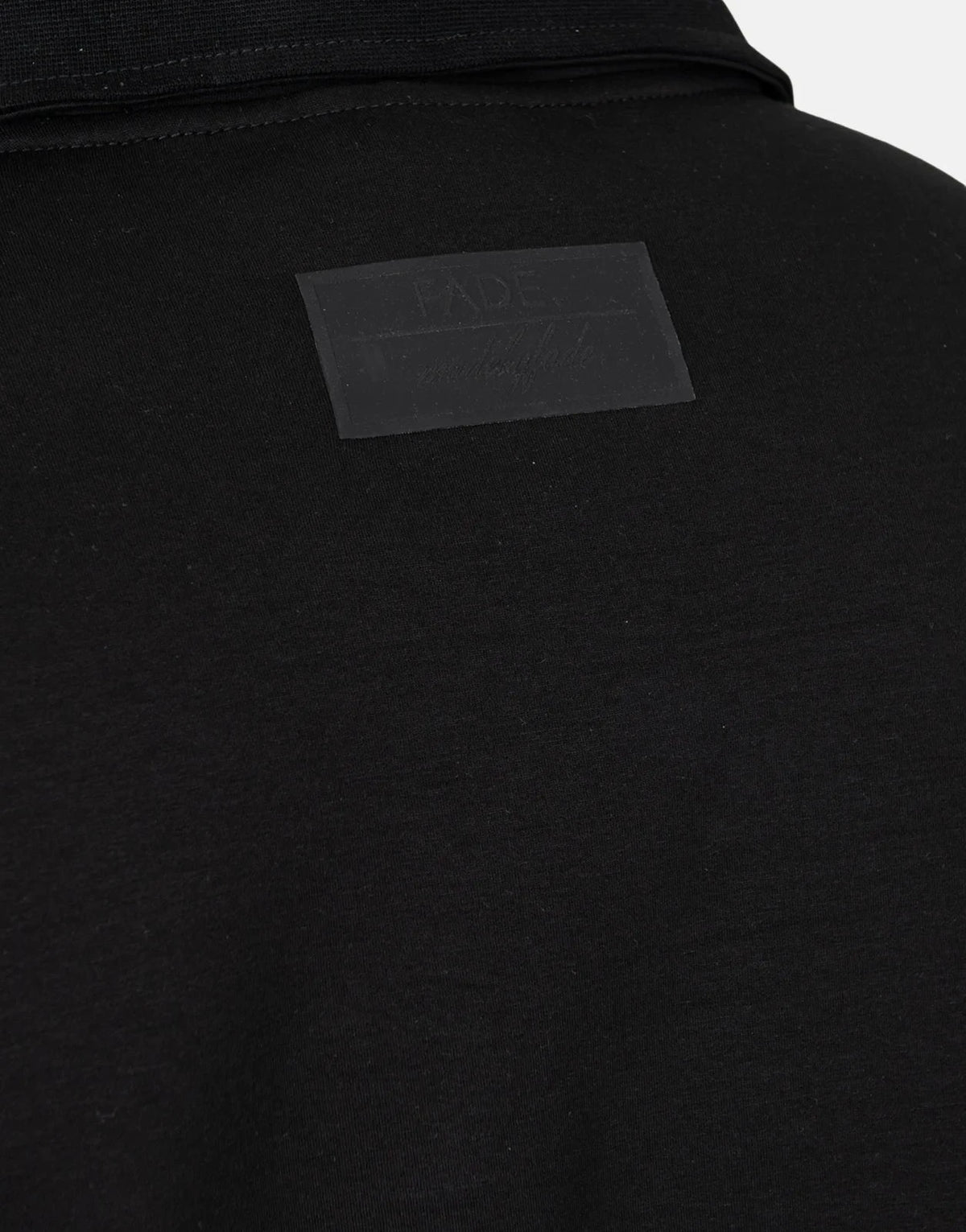 Fade Essential Quarter Zip Black Sweatshirt - Subwear
