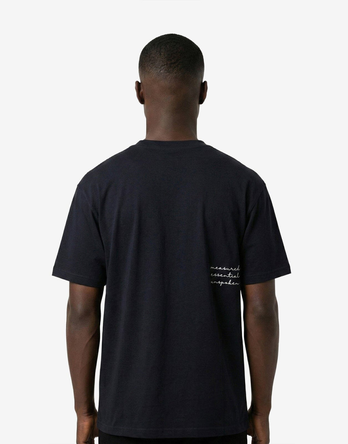 Fade Signature A Boxy Navy T-Shirt - Subwear