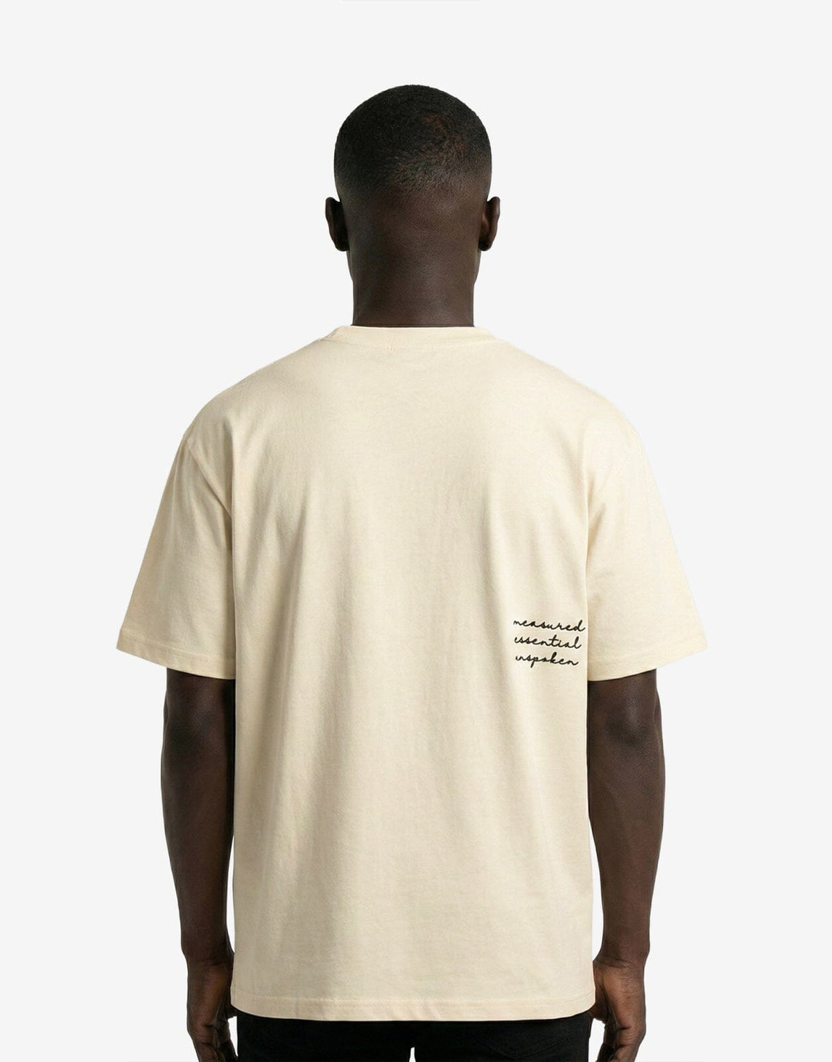 Fade Signature A Boxy Off-White White T-Shirt - Subwear