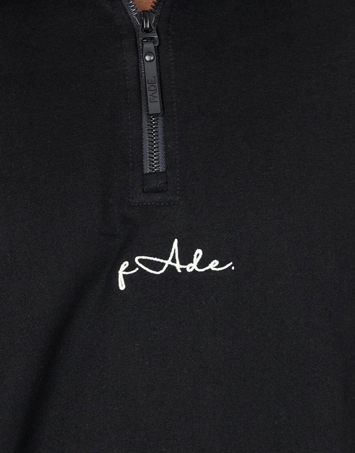 Fade Signature Quarterzip Sweatshirt Black - Subwear