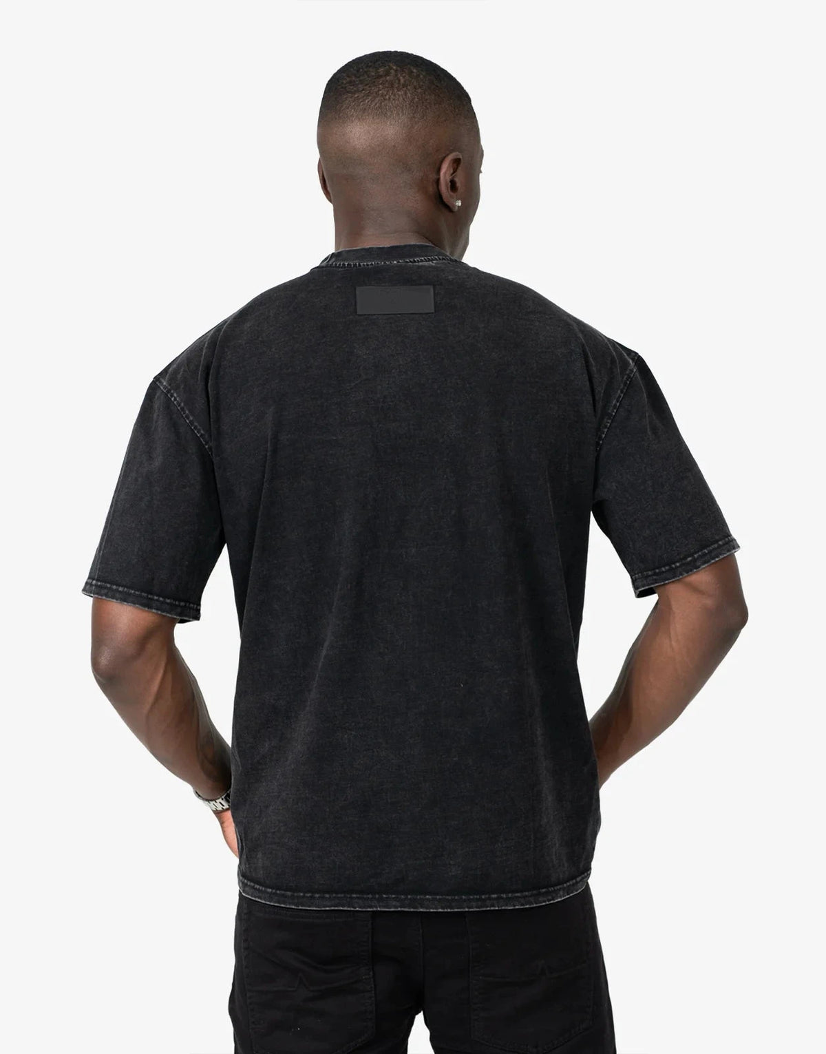 Fade Signature Washed Boxy Fit Grey T-Shirt - Subwear
