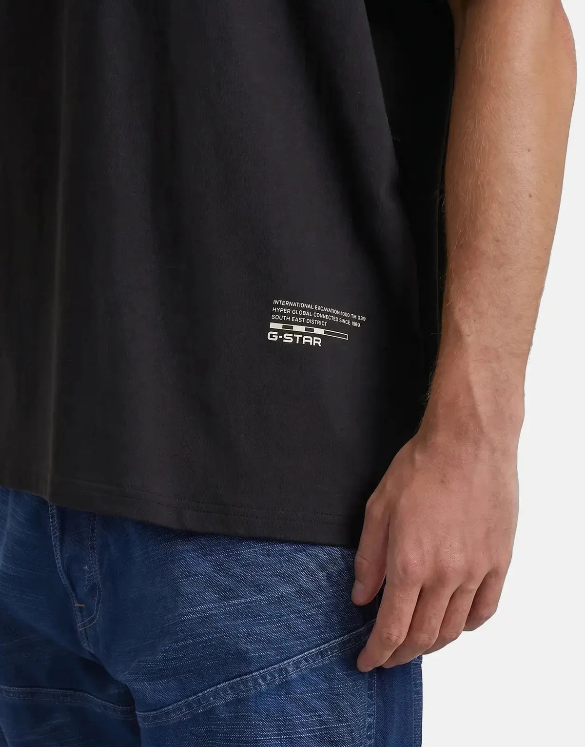 G-Star RAW Back Applique Relaxed Black T-Shirt - Subwear