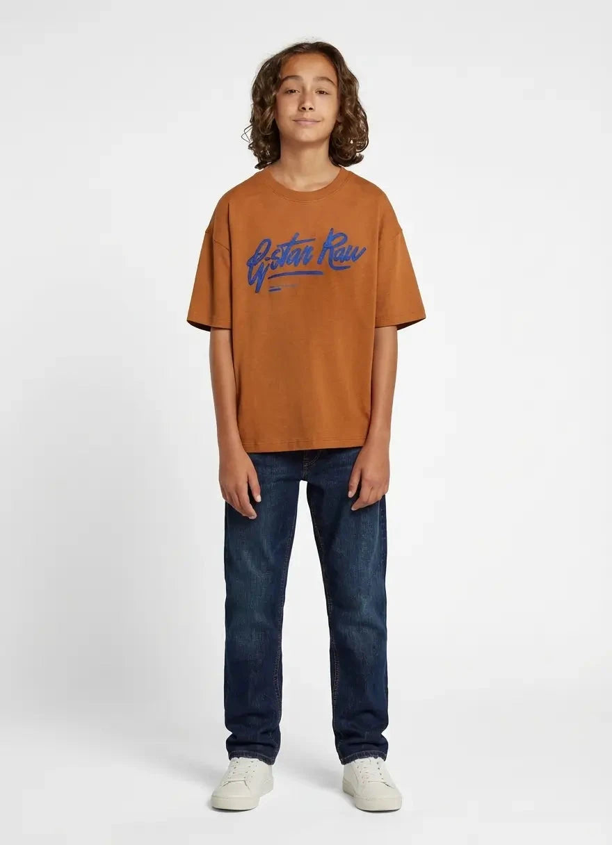 G-Star RAW Boys Mocha Bisque Boxy T-Shirt - Subwear