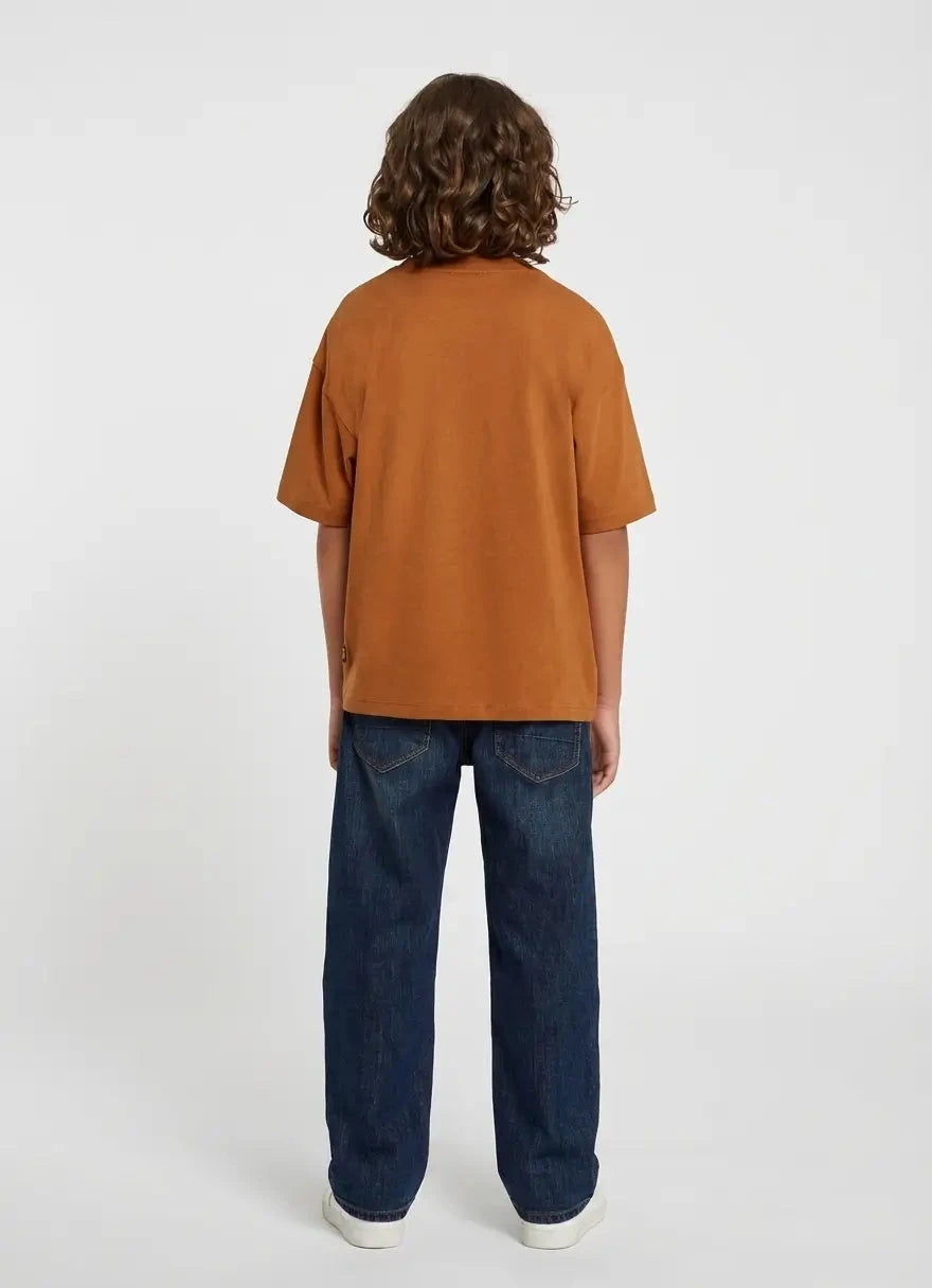 G-Star RAW Boys Mocha Bisque Boxy T-Shirt - Subwear
