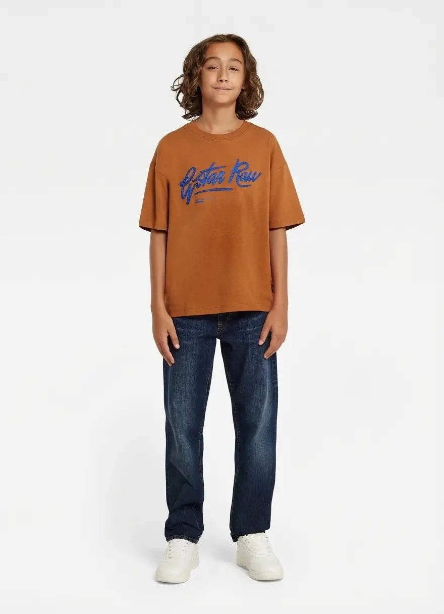 G-Star RAW Boys Mocha Bisque Boxy T-Shirt - Subwear