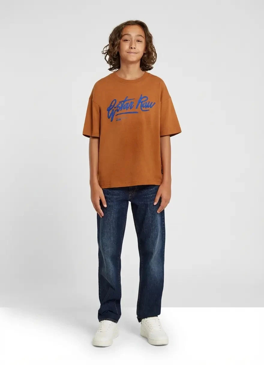 G-Star RAW Boys Mocha Bisque Boxy T-Shirt - Subwear