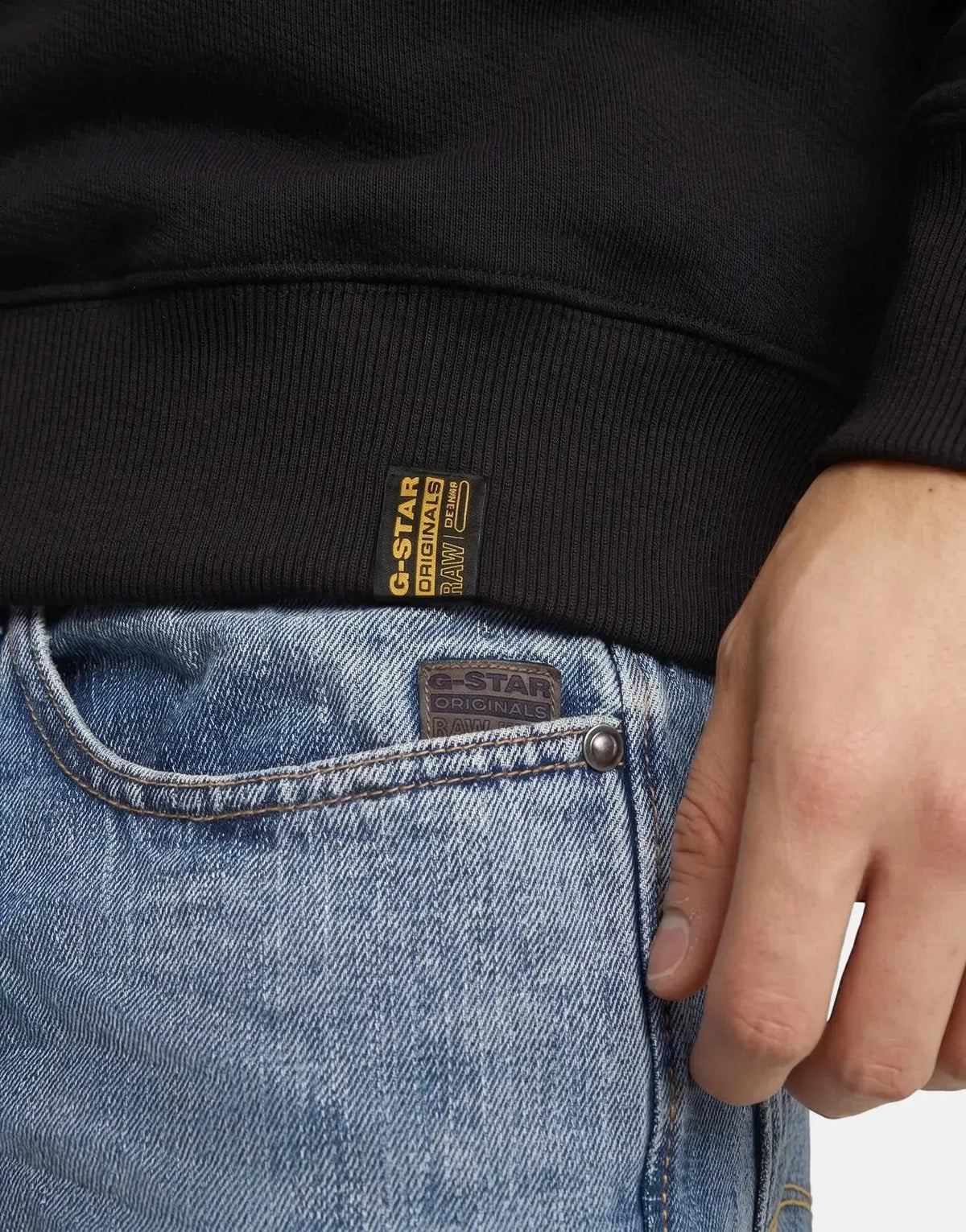 G-Star RAW Essential Relaxed Black Sweatshirt - Subwear