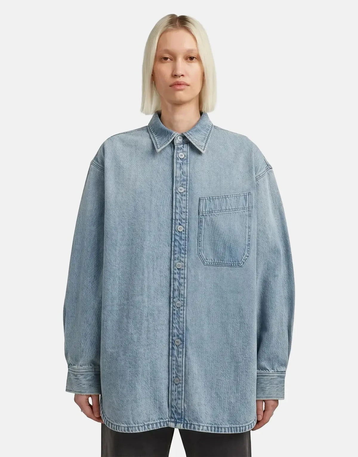 G-Star RAW Maxi 1-pkt Sun Faded Pacific Blue Overshirt - Subwear