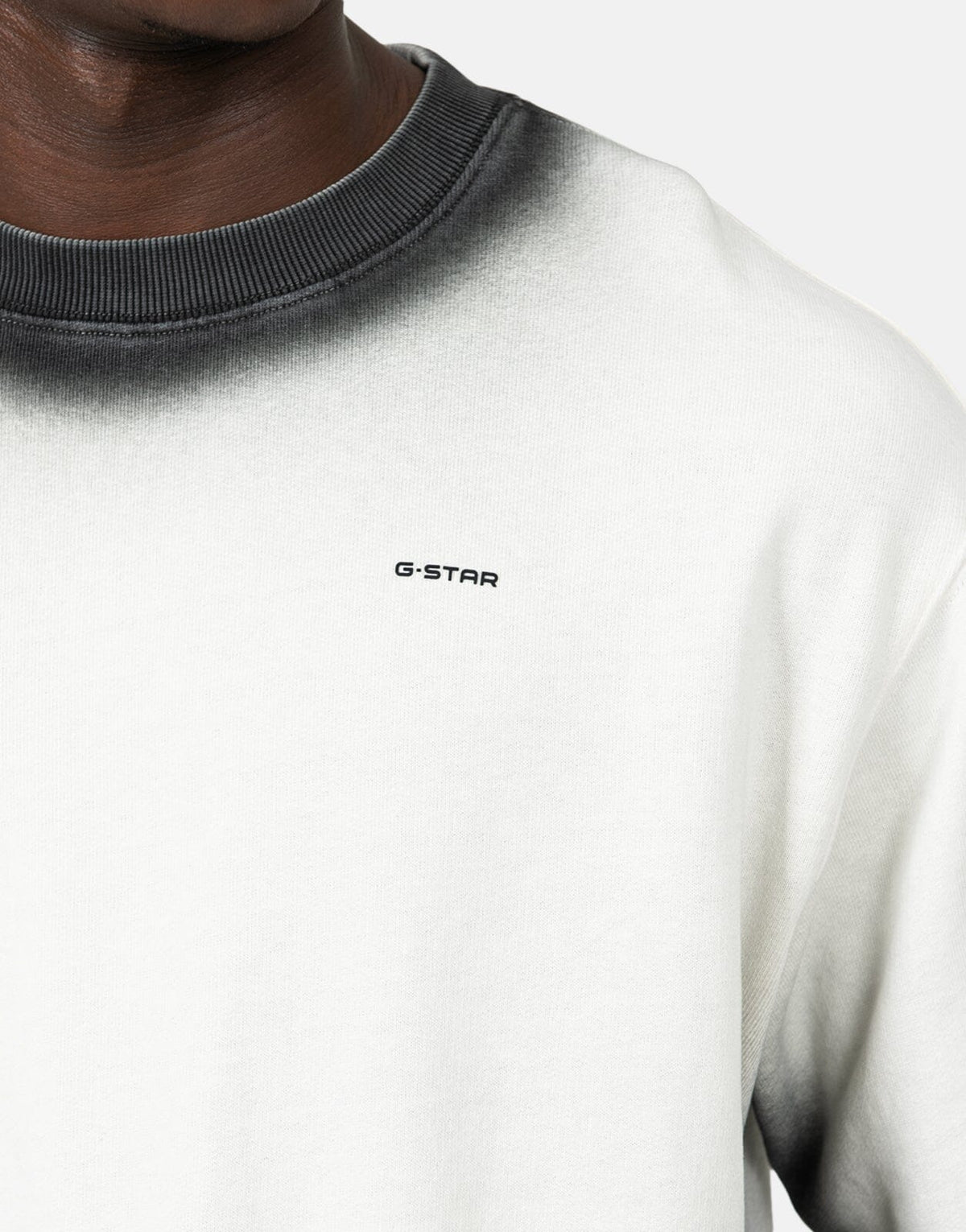 G-Star RAW Sprayed Relaxed Milk Black Sweatshirt - Subwear