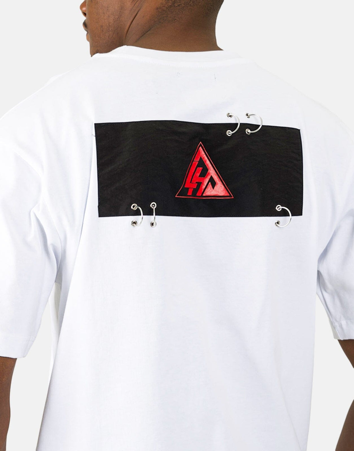 Les Hommes Black Label Back Insert White T-Shirt - Subwear