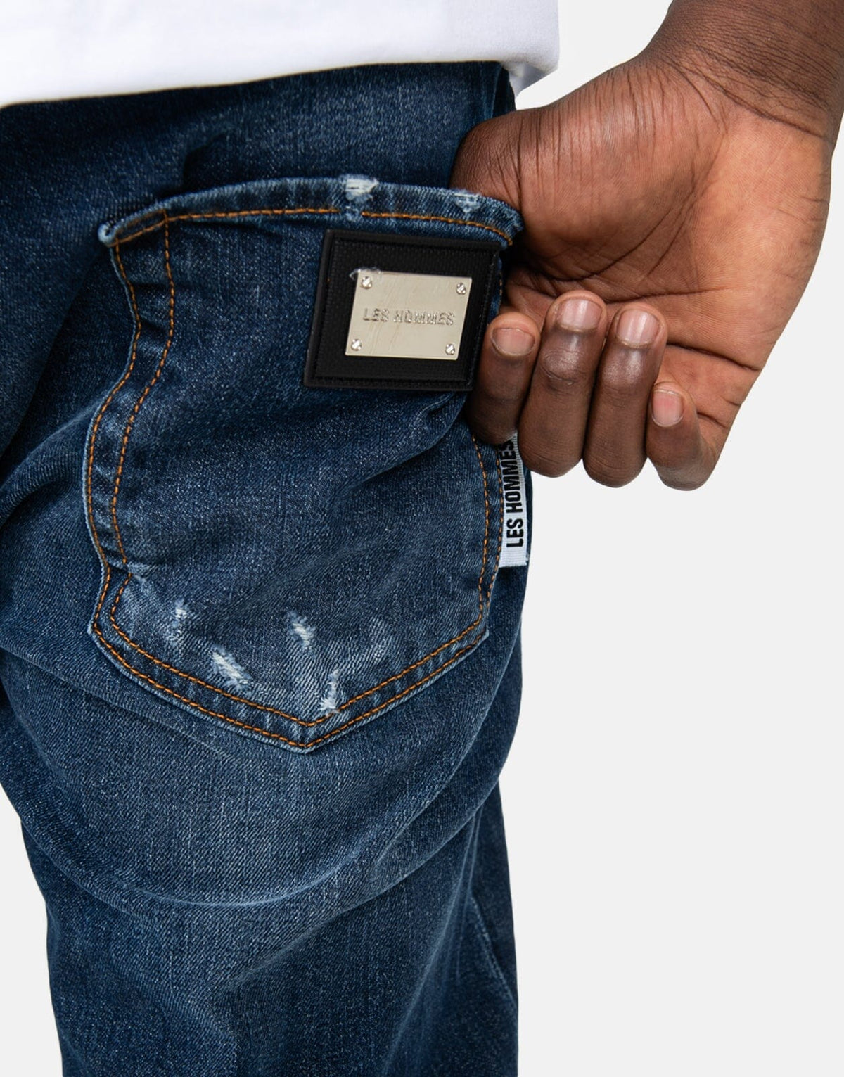 Les Hommes Blue Denim Jeans - Subwear