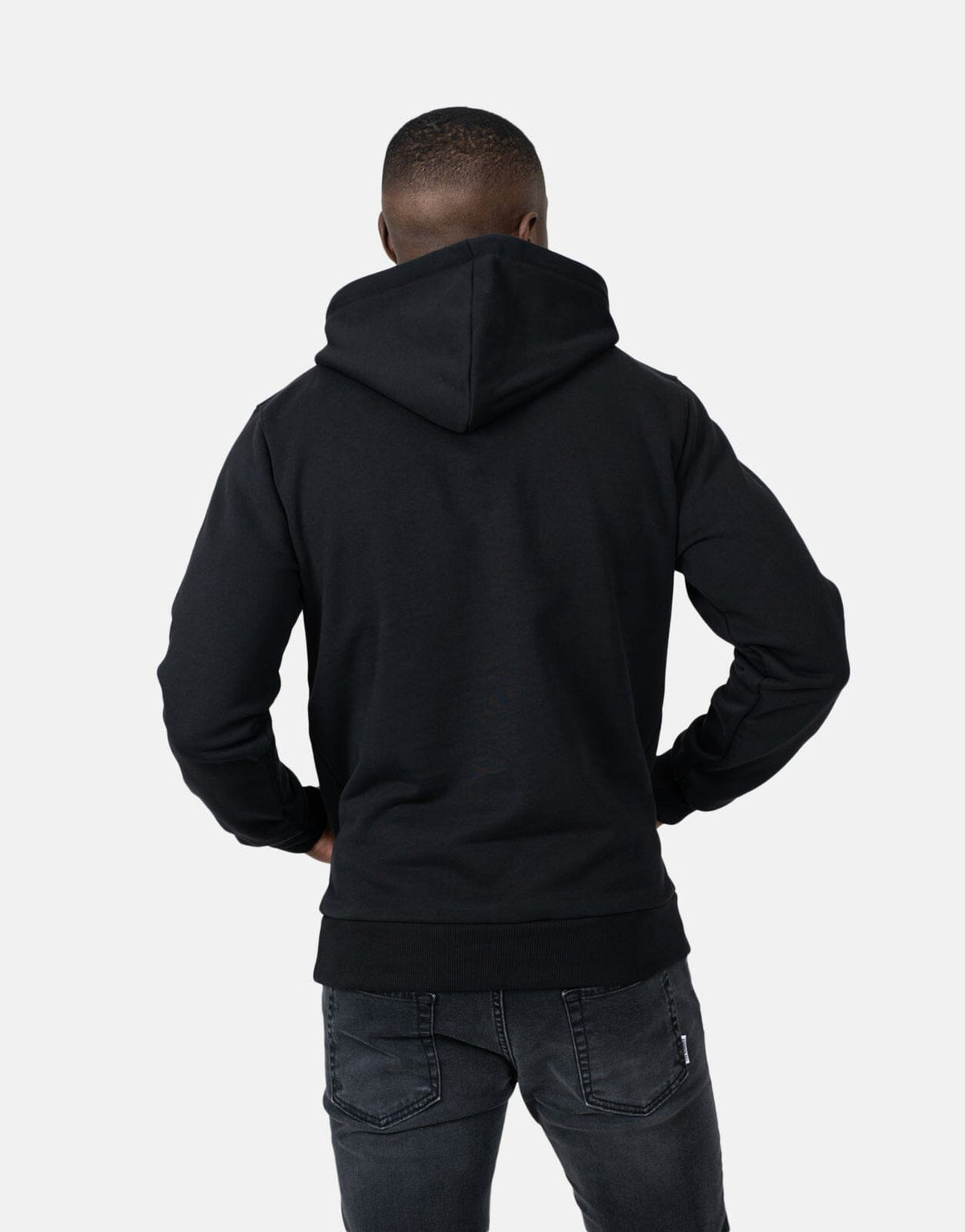 Les Hommes Chest Font Black Hoodie - Subwear