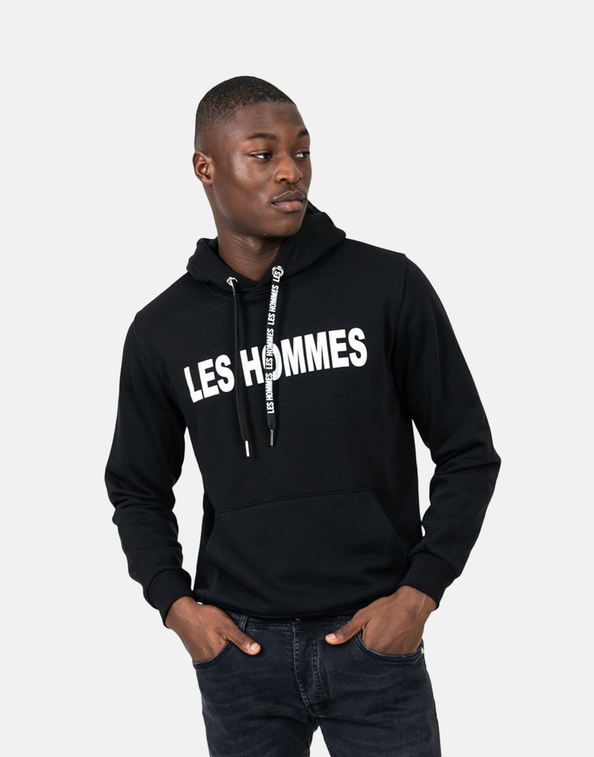 Les Hommes Font Black Hoodie - Subwear