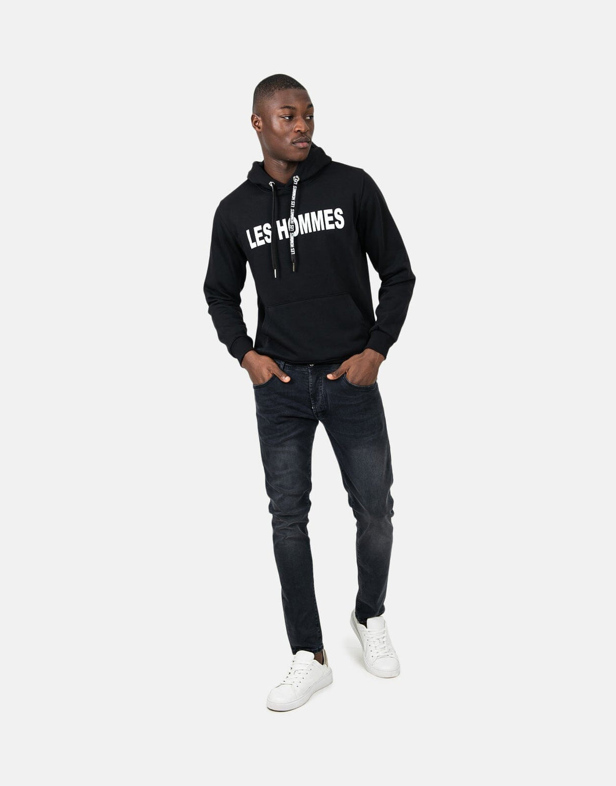 Les Hommes Font Black Hoodie - Subwear