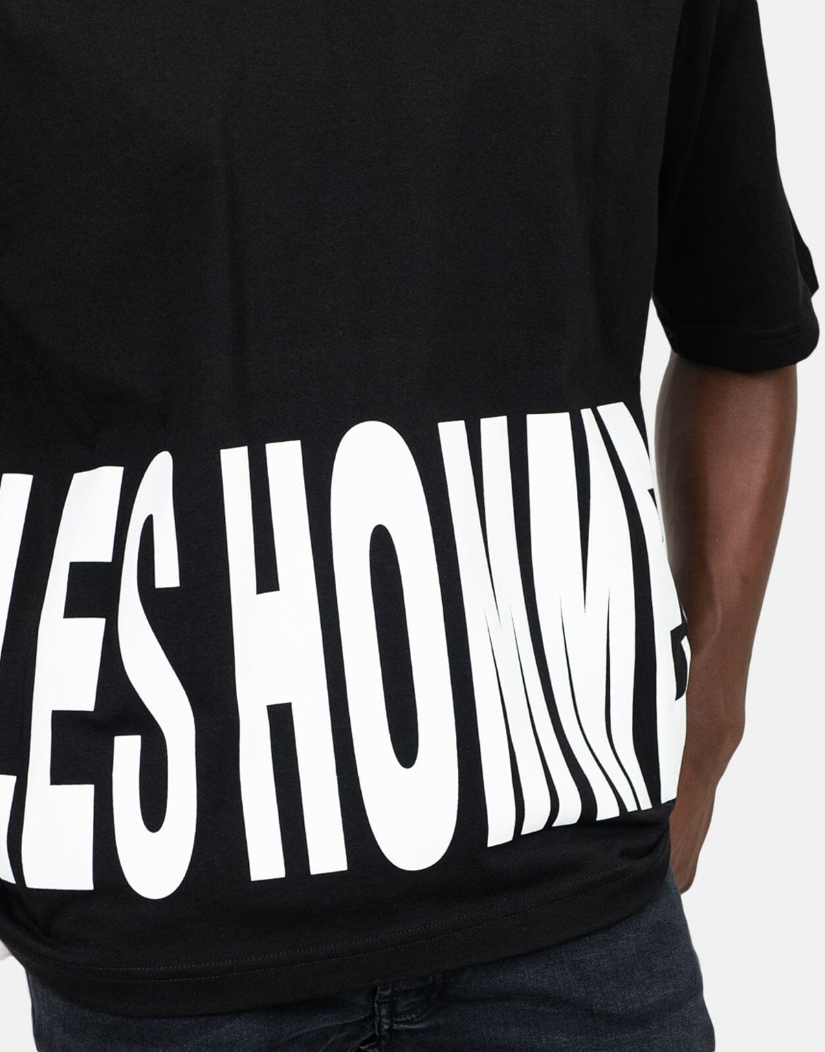 Les Hommes Marco Logo Black T-Shirt - Subwear
