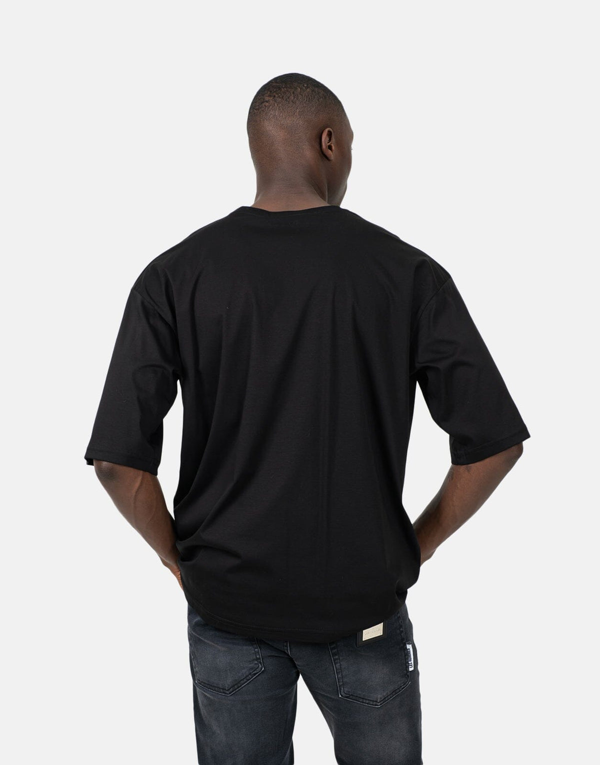 Les Hommes Overoutline Black T-Shirt - Subwear