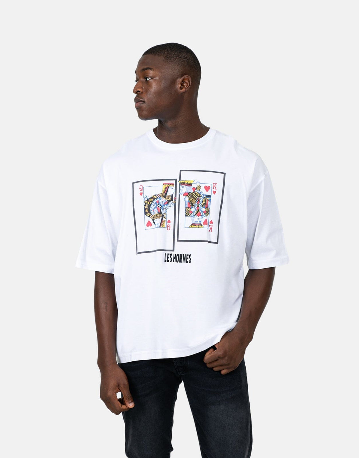 Les Hommes Queen King White T-Shirt - Subwear