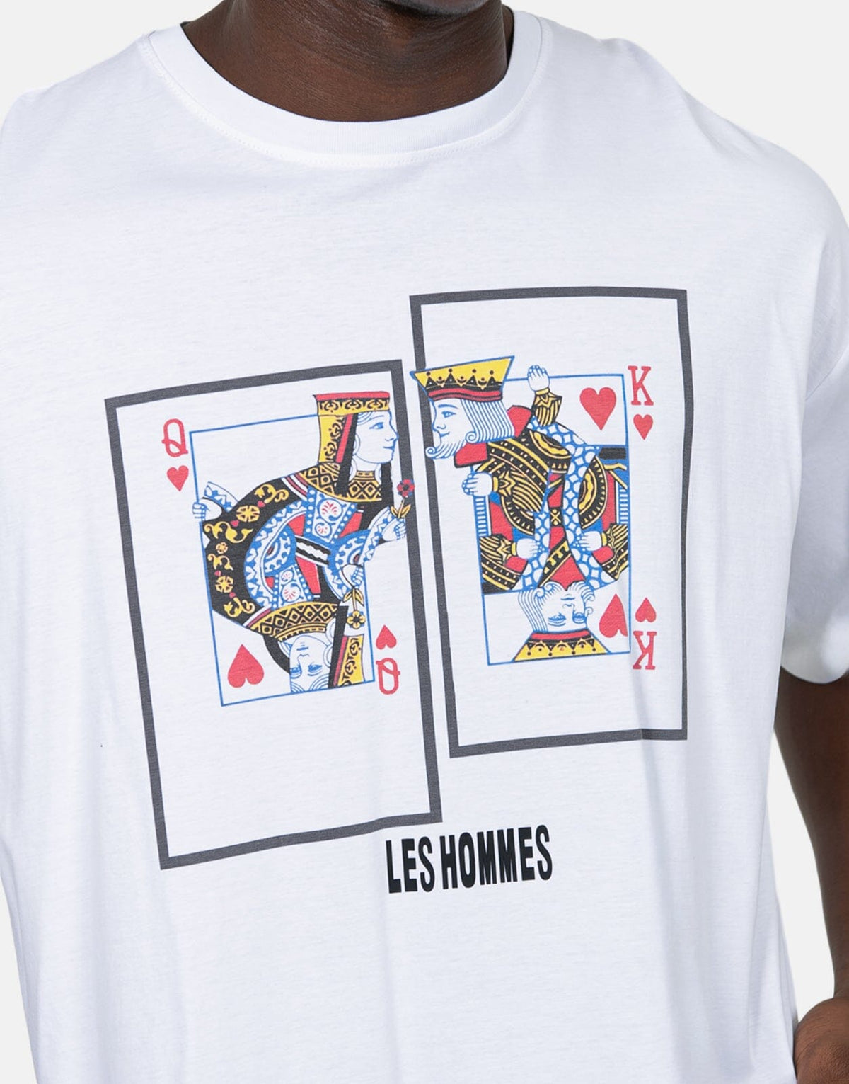 Les Hommes Queen King White T-Shirt - Subwear