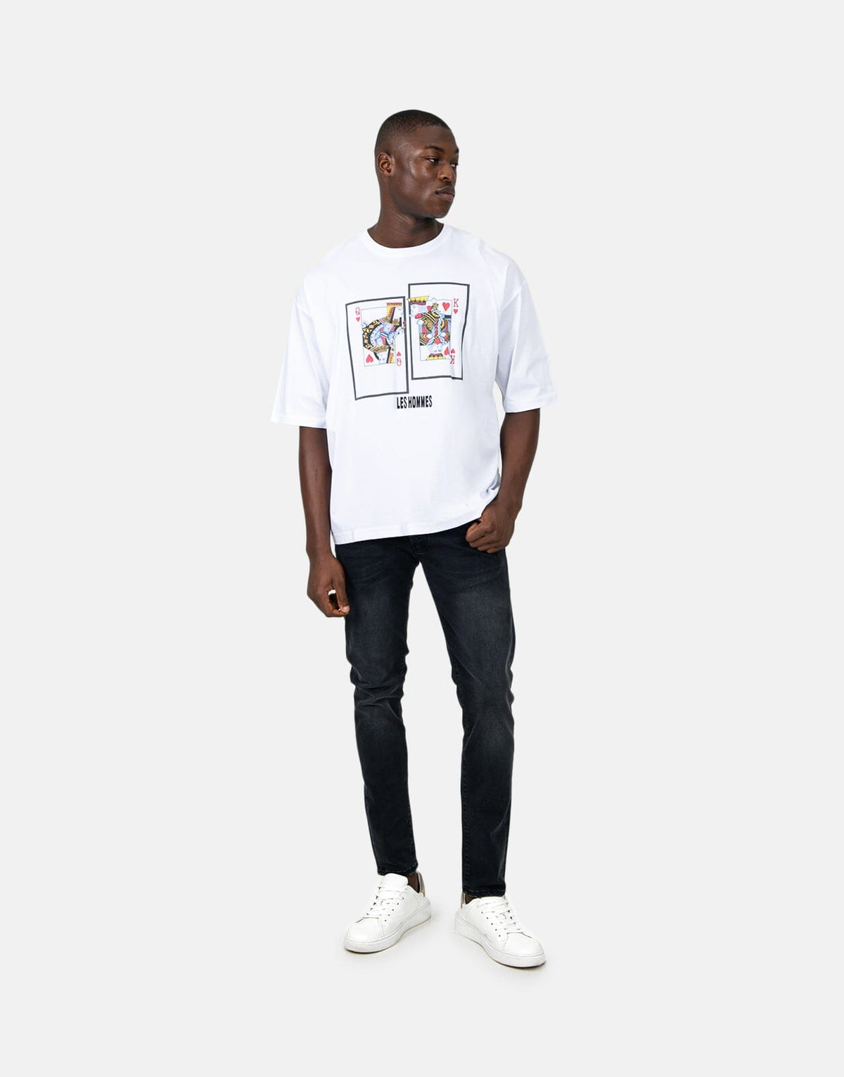 Les Hommes Queen King White T-Shirt - Subwear