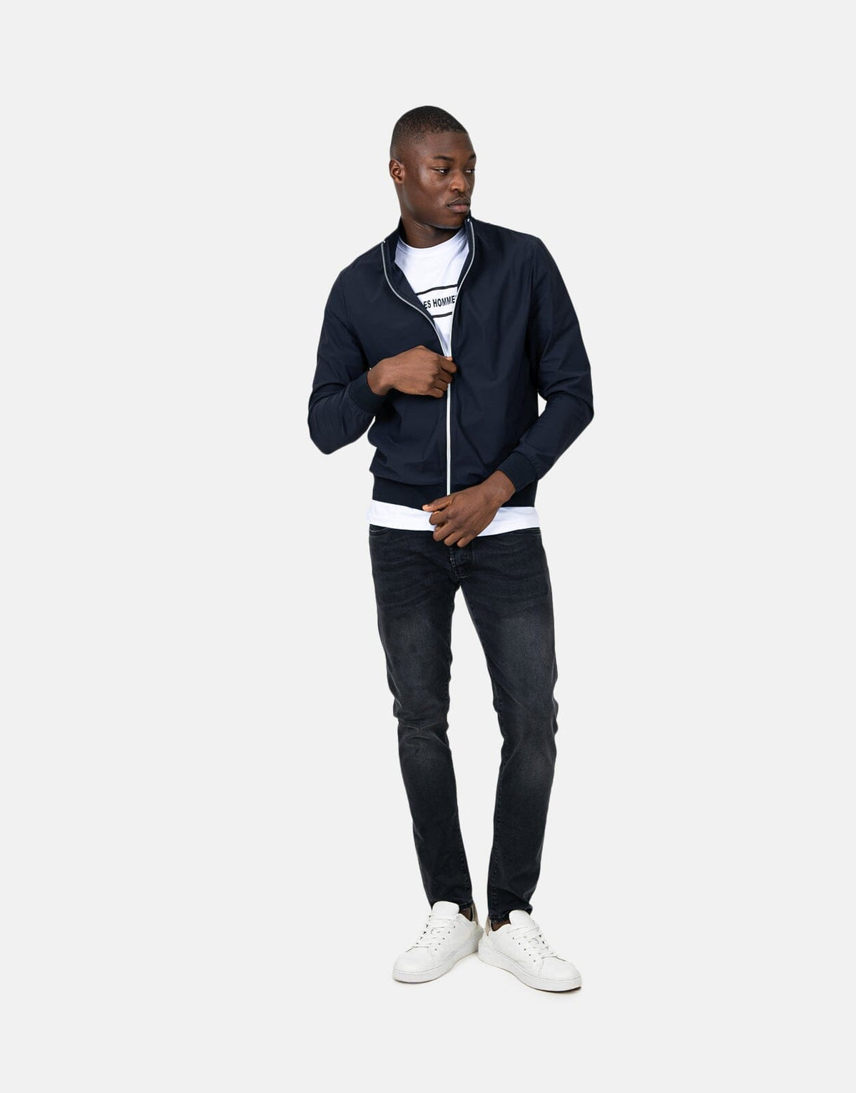 Les Hommes Tech Blue Jacket - Subwear