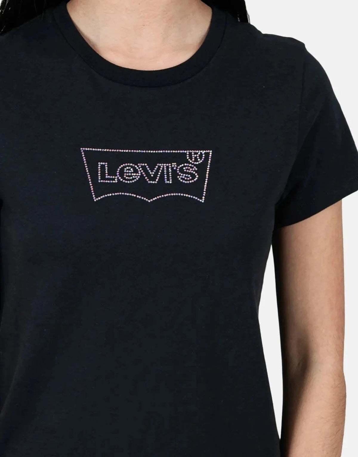 Levi's The Perfect Batwing Iridescent Jet Black T-Shirt - Subwear