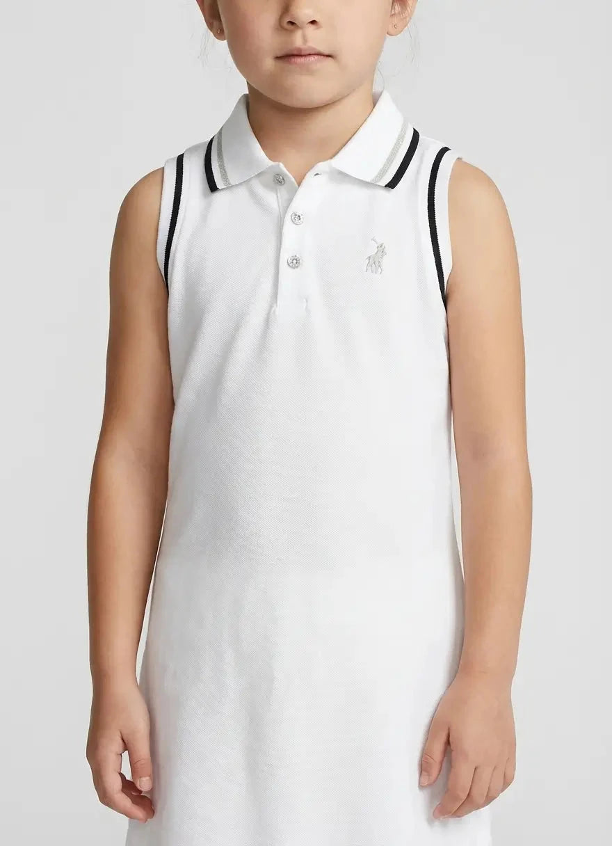 Polo Girls Tessa Tennis White Dress - Subwear