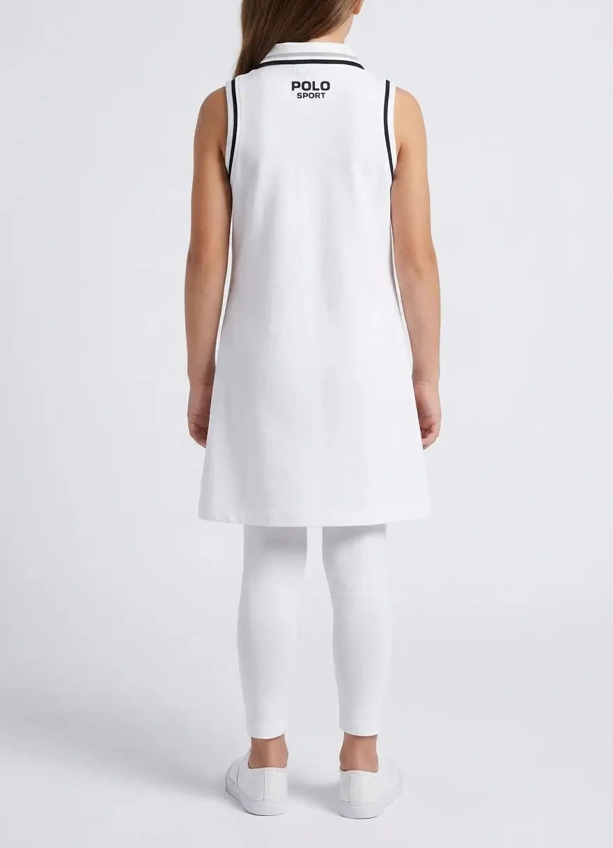 Polo Girls Tessa Tennis White Dress - Subwear