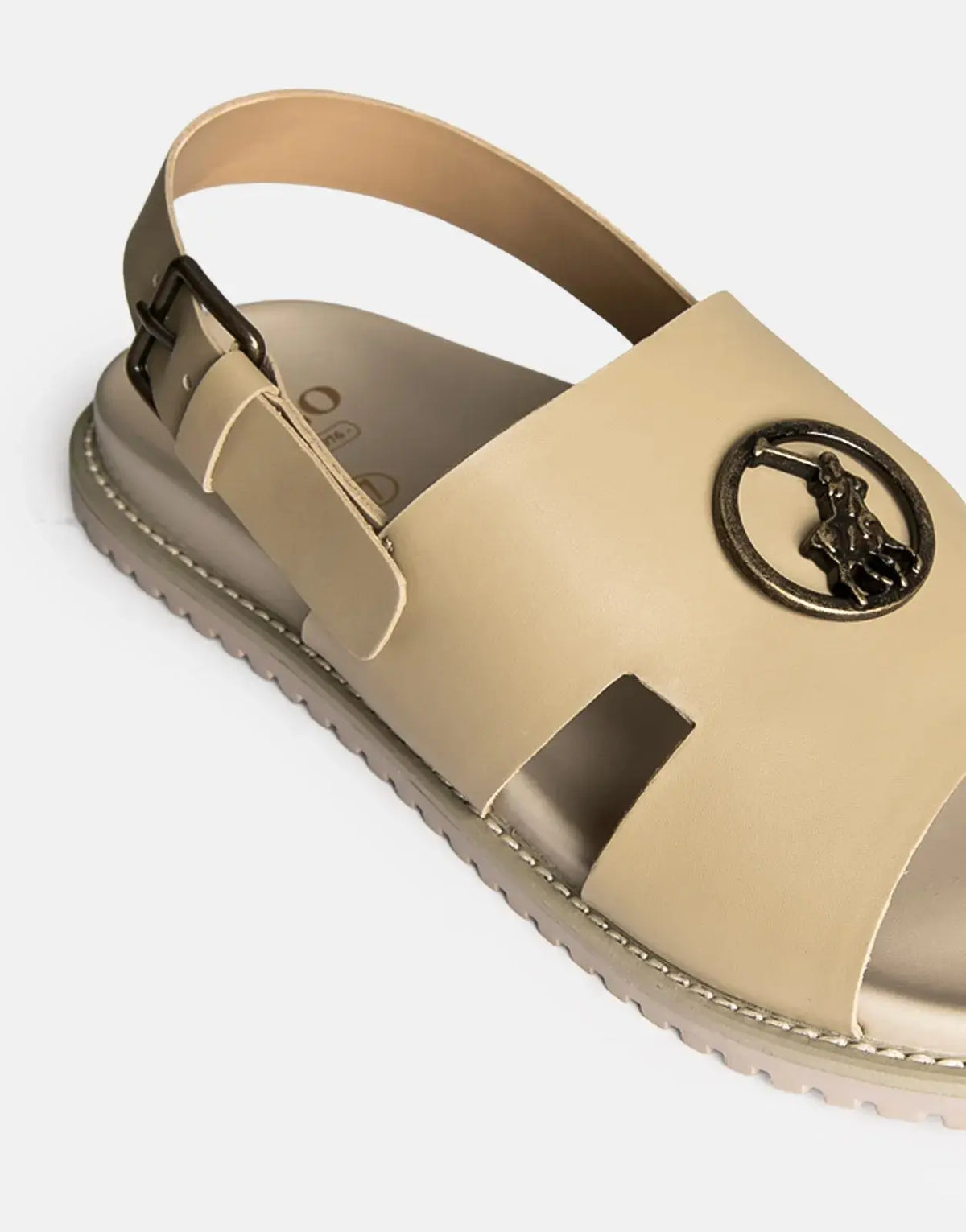 Polo Moulded Trim Taupe Mens Sandals - Subwear