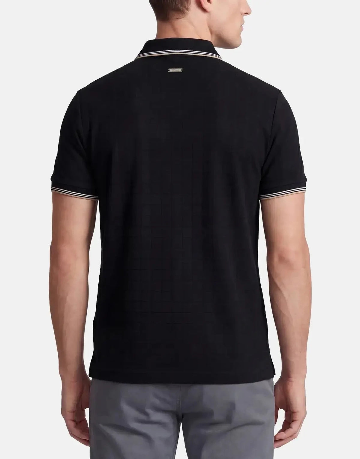 Polo Plain 1/4 Zip Black Golfer - Subwear
