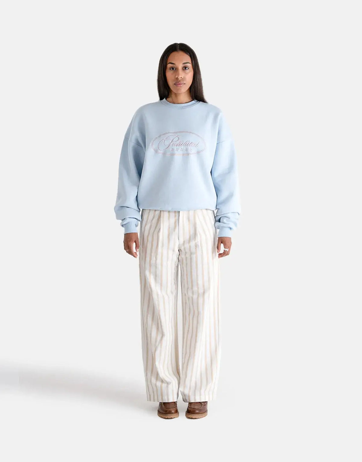 Prohibited Five Star Blue Crew Neck - Subwear