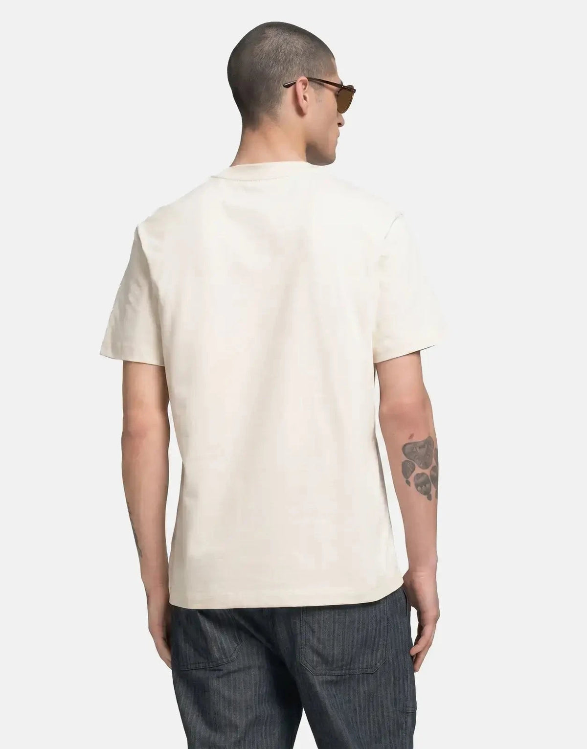 Replay Blue Jeans Side Stitch Print Natural Rope T-Shirt - Subwear