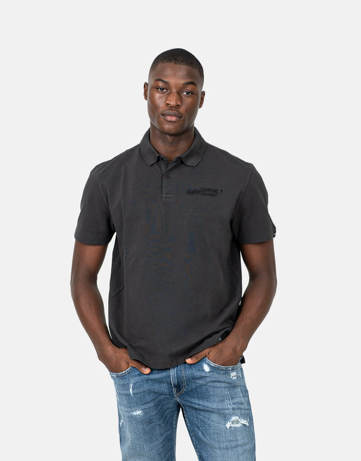 Replay Denim Co Blackboard Polo Shirt - Subwear