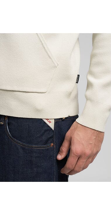 Replay Heavyweight Zipup Snow White Hoodie - Subwear