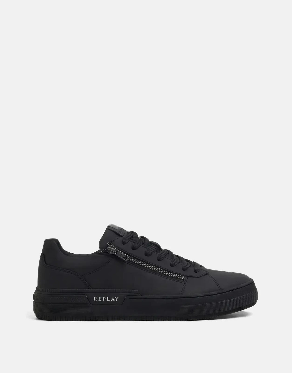 Replay Raily Low Zip Sneaker Black - Subwear