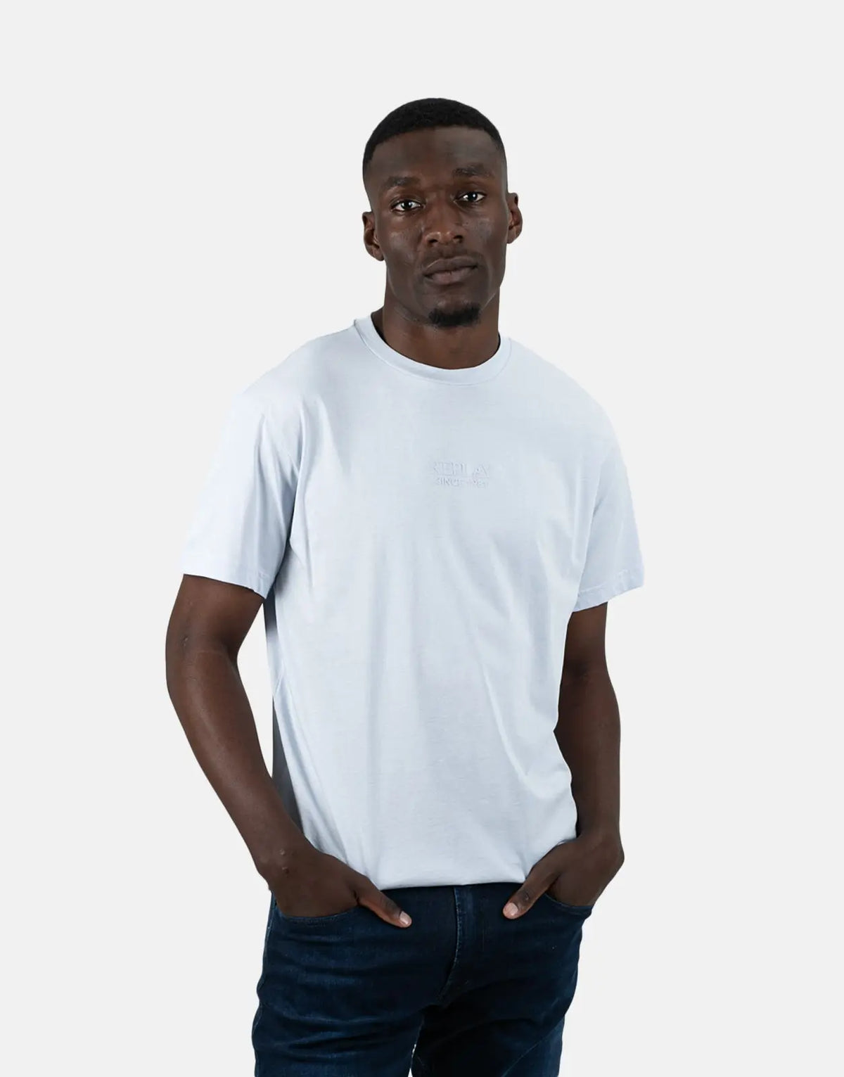 Replay Regular Sky Grey T-Shirt - Subwear