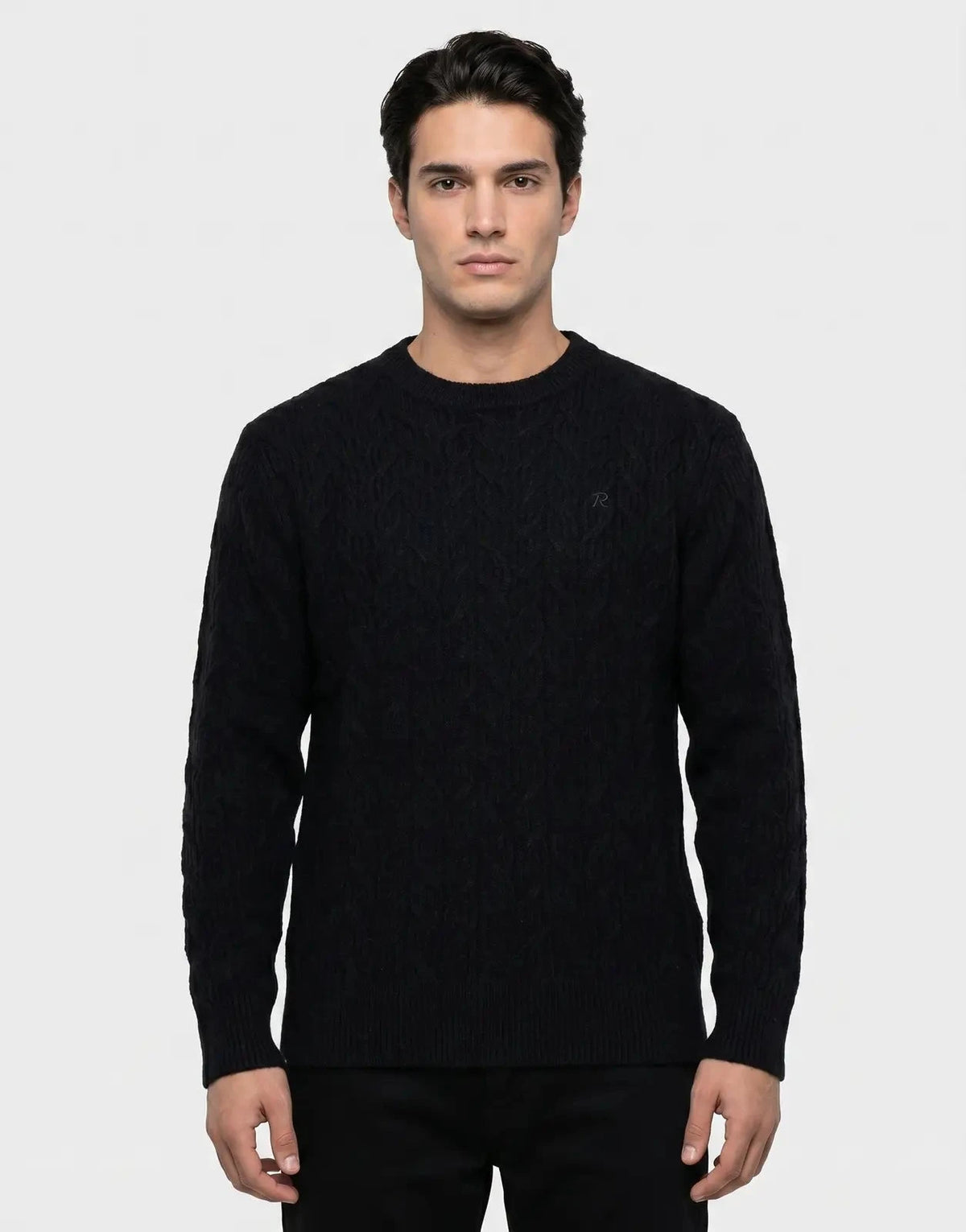 Replay Side K-Logo Black Knitwear - Subwear