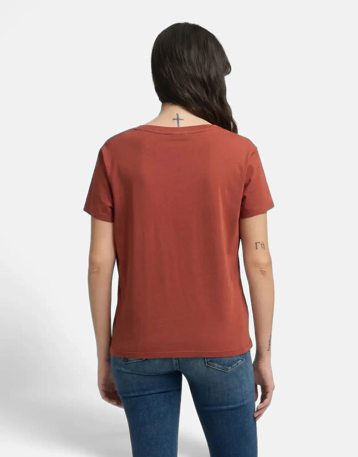 Replay V-Neck Brick Brown T-Shirt - Subwear