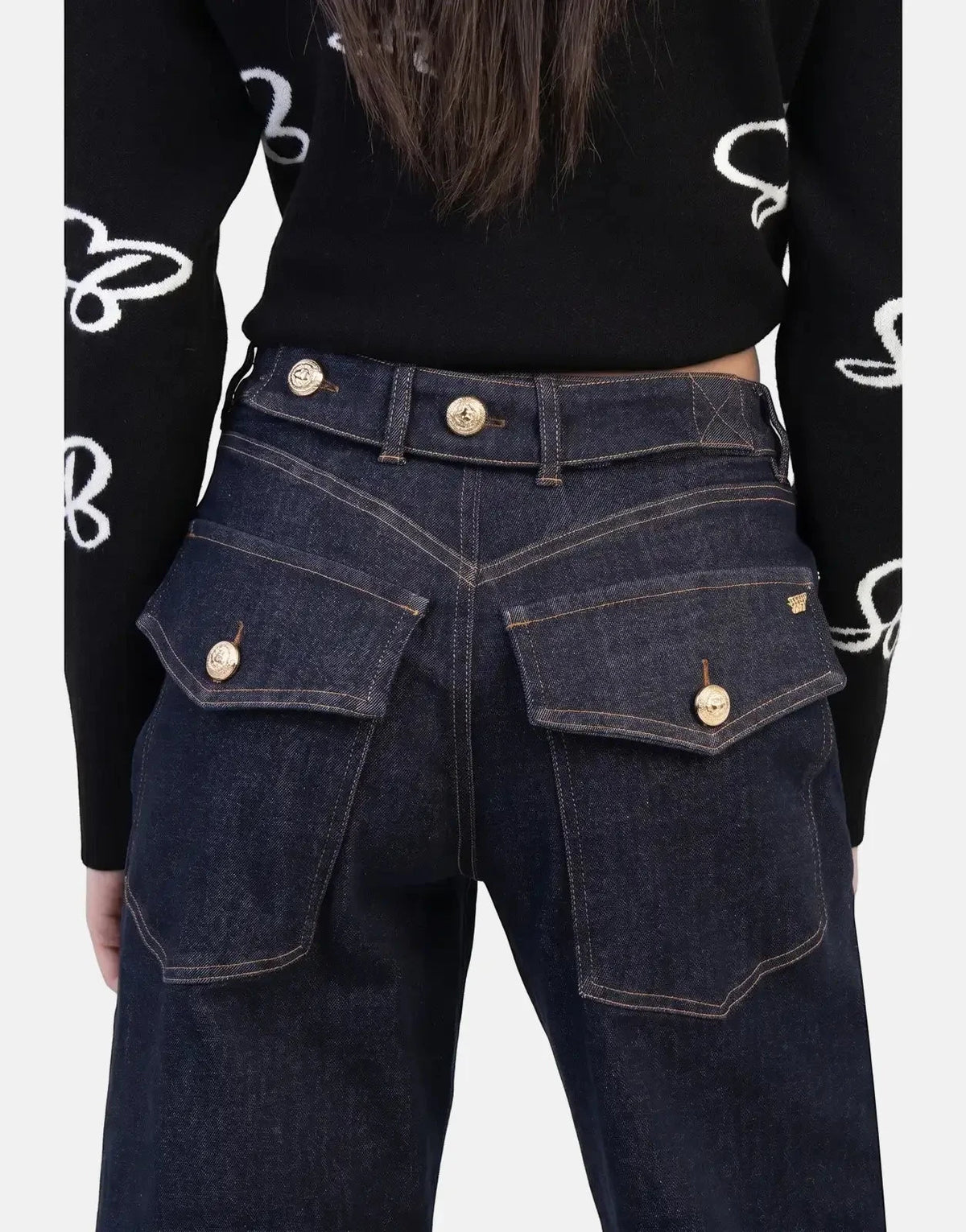 Sissy Boy Kristy Wide Leg High Waist Wide Forever Blue Jeans - Subwear