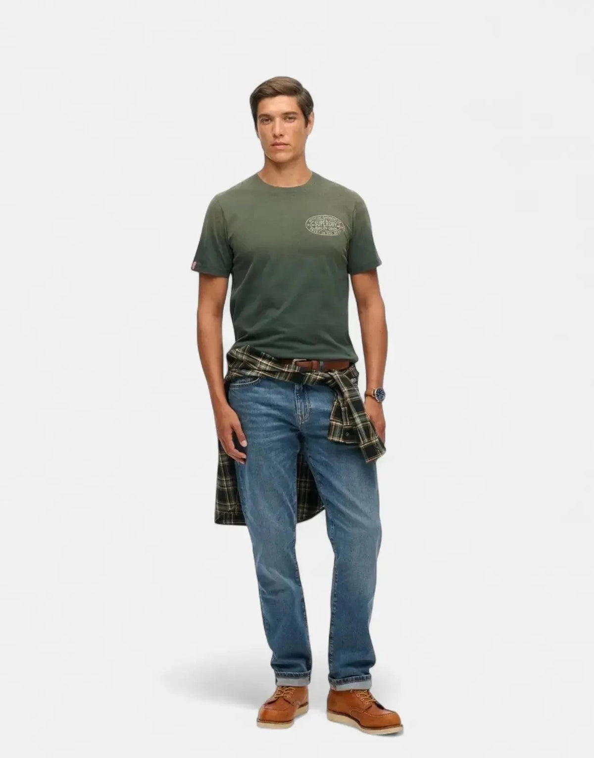 Superdry Lo-Fi Outdoors Eagle Green Relaxed T-Shirt - Subwear